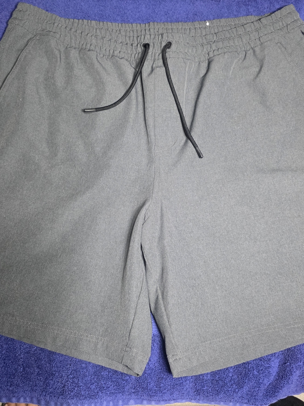 Old Navy StretchTech Men's XXL Charcoal Gray Athletic Drawstring Shorts